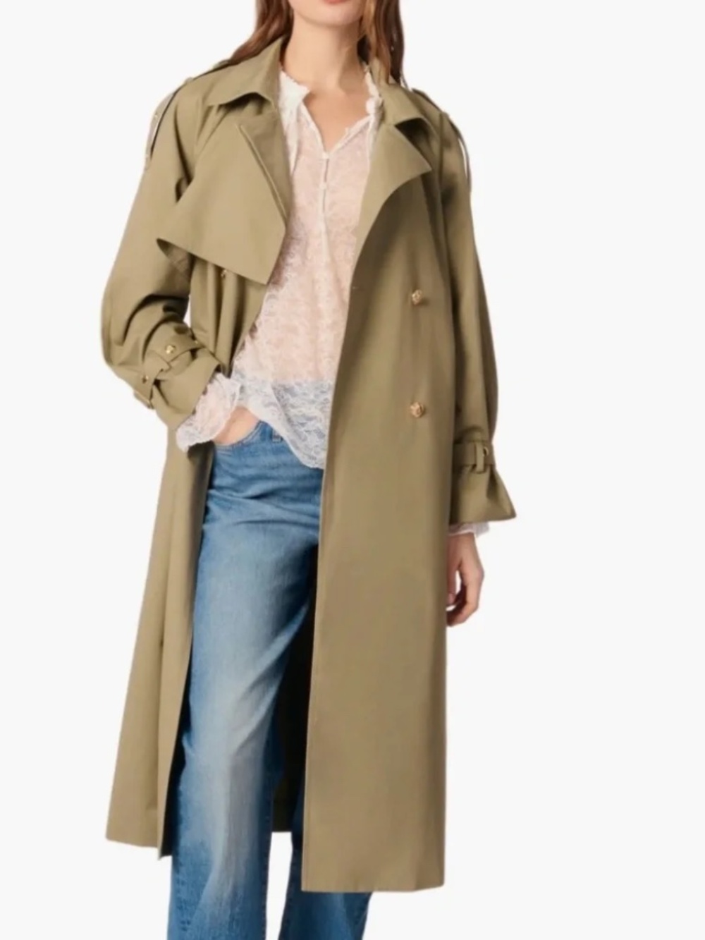 Greena Studded trench coat